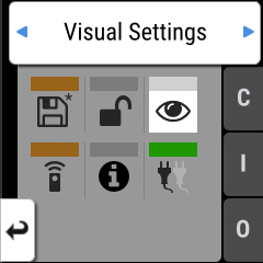 Cursor on Visual tab in Input Section