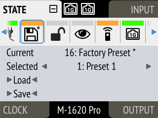 Preset Tab in State section