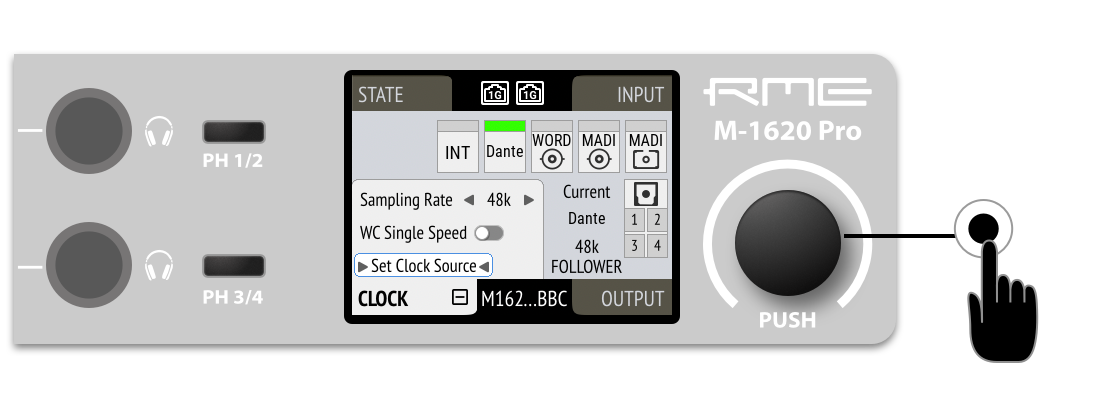 set clock source