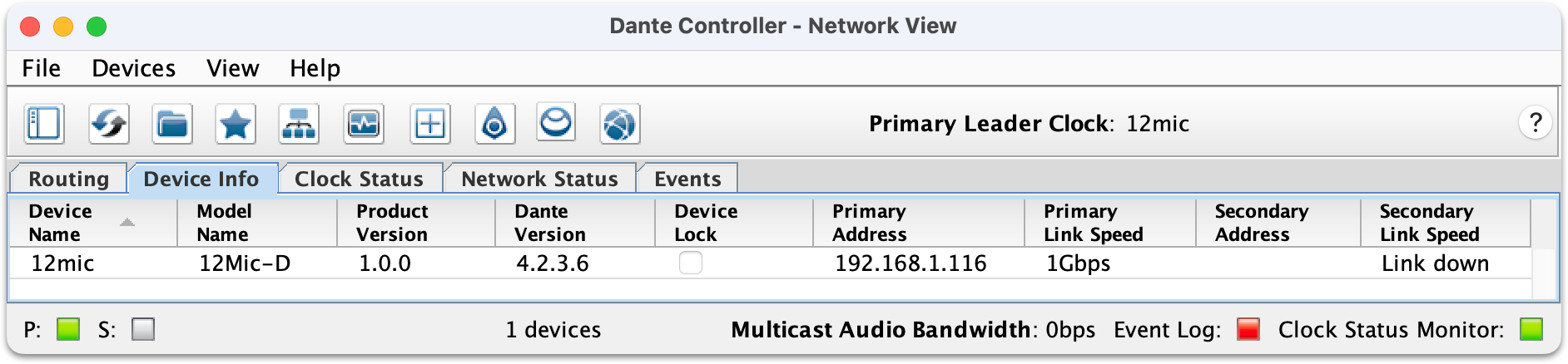 Network Status