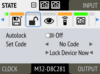 Lock Tab in STATE section